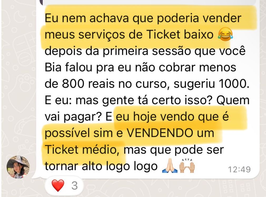 Aumento dos seus preços