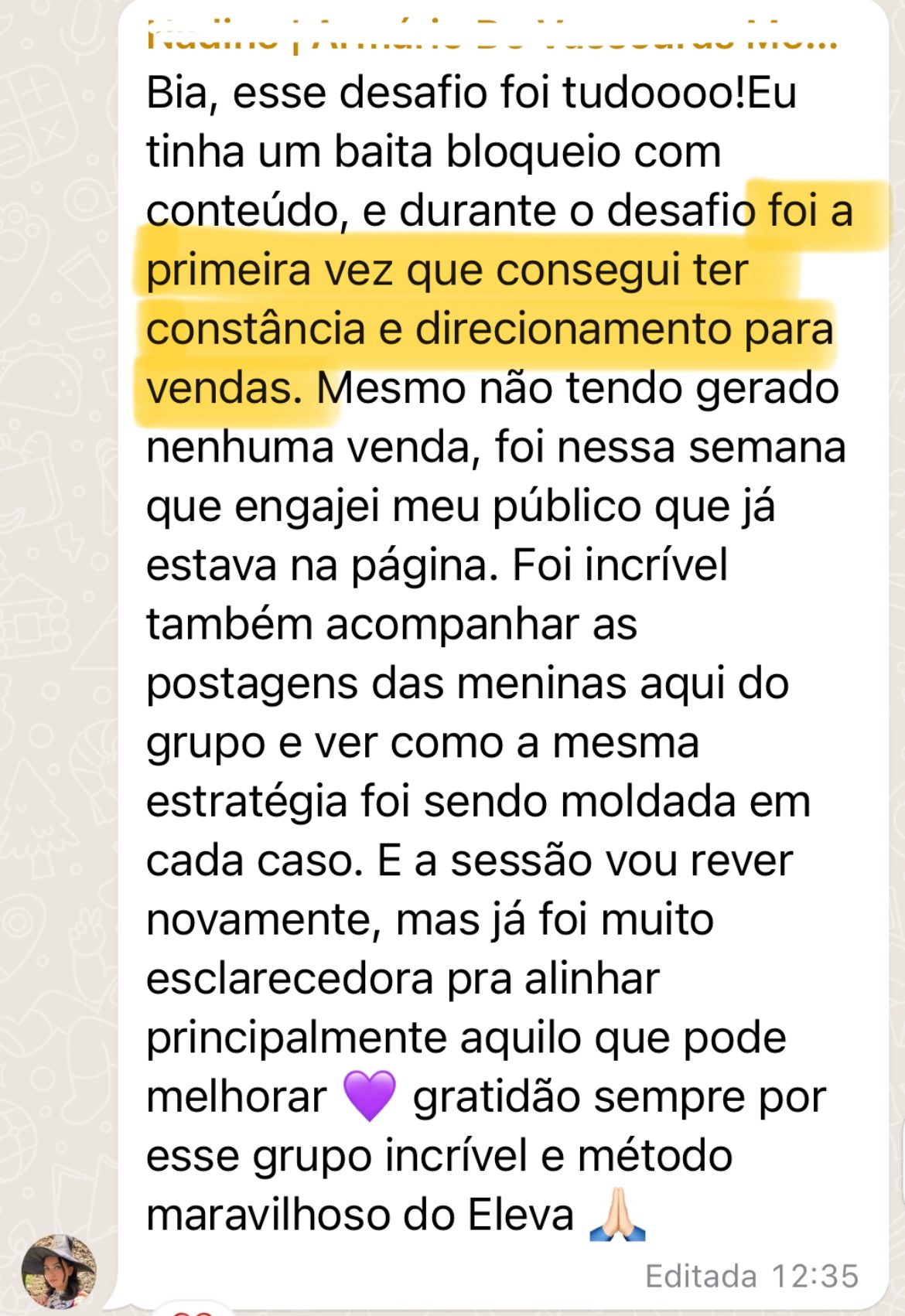 Constância nas vendas