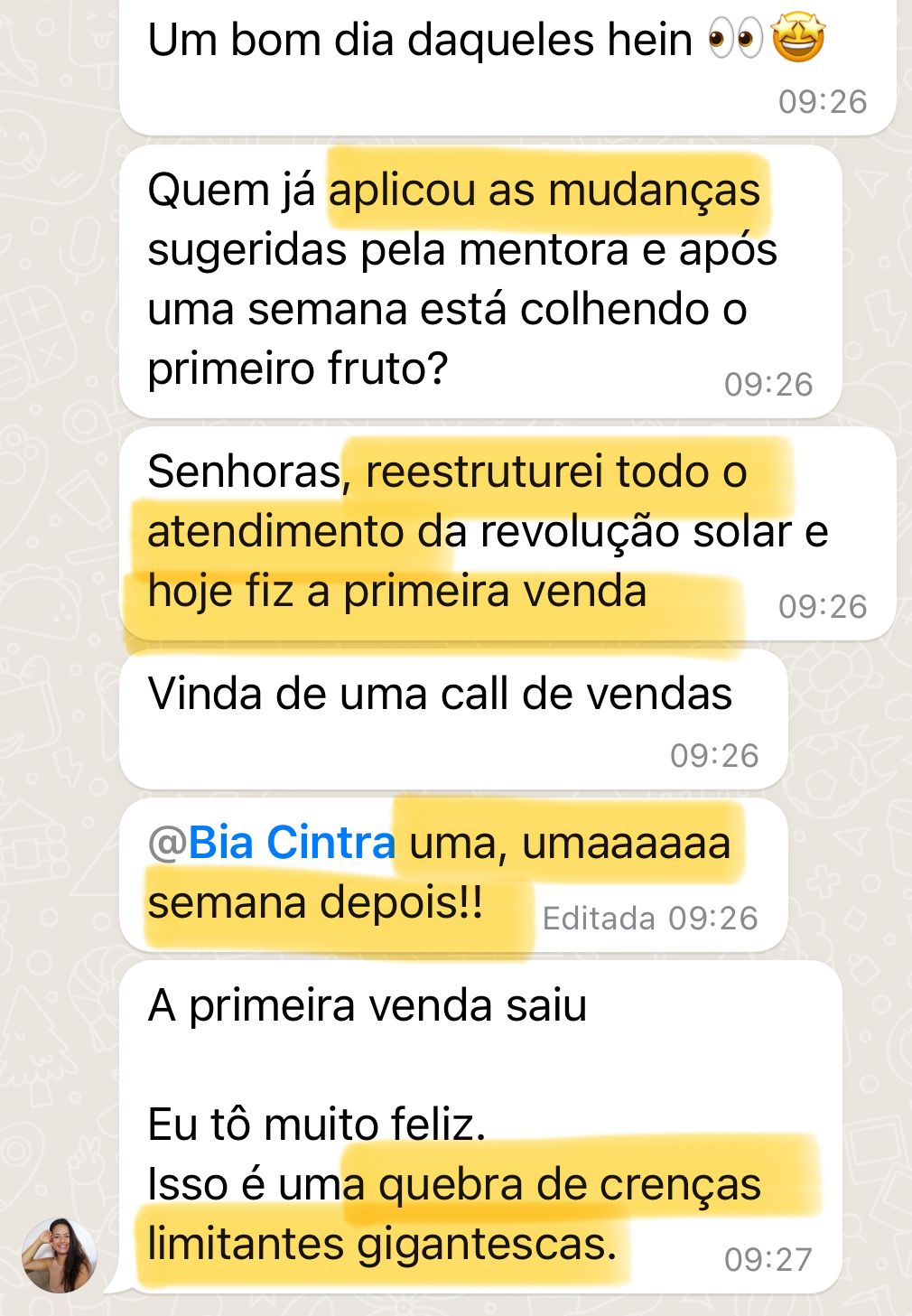 Venda de produto novo em 1 semana